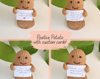 Postive Potato Crochet Pattern – Easy Amigurumi Crochet PDF Tutorial
