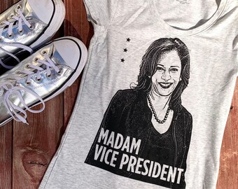 Girls Kamala Tshirt, Madam Vice President Shirt, Harris Shirt, Biden Harris, President