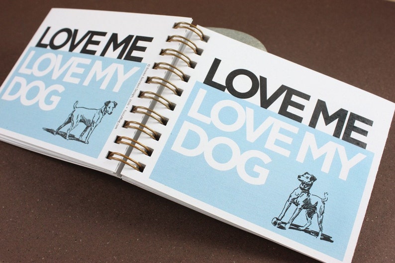 Mini Journal Love Me, Love My Dog Choose Your Color image 2