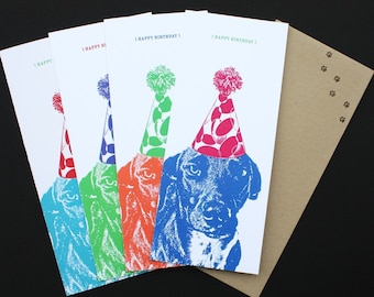11x14 Custom Pet Portrait PLUS Custom Birthday Cards