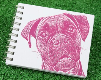 Boxer Dog Mini Journal, Diario para perros, Cuaderno de bocetos, Cuaderno para perros