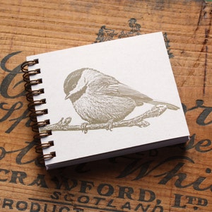 Chickadee Mini Journal, Bird Journal, Diary, Chickadee Notebook