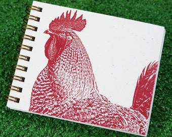 Rooster Mini Journal, Small Notebook