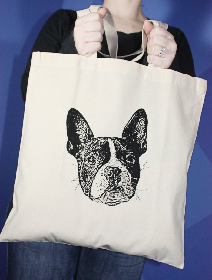 Boston Terrier Tote Bag Boston Terrier Bag Boston Terrier Purse