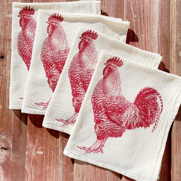 Rooster Napkins Etsy