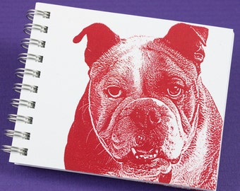English Bulldog Mini Journal, Dog Journal, Journal, Notebook