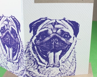 Pug Note Card