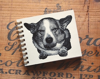 Corgi Mini Journal, Small Unlined Notebook