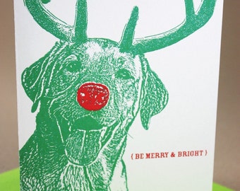 Labrador Holiday Cards, 4 Pack, Dog Christmas Cards