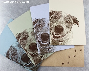 Custom Pet Portrait, 11x14, PLUS 16 Note Cards