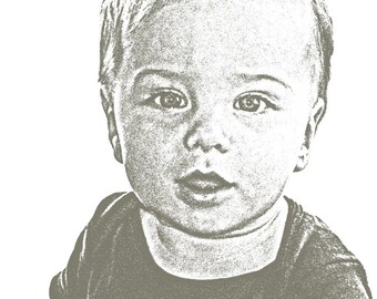 Custom Baby or Child Portrait, 11x14 From Your Photograph