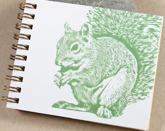 Squirrel Mini Journal, Sage Ink