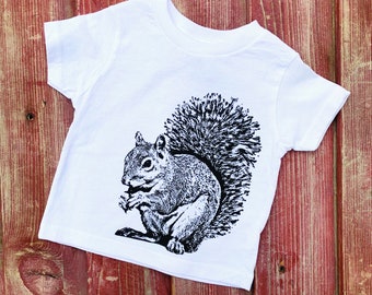 Squirrel Baby TShirt - Kids Tshirt, Squirrel Shirt