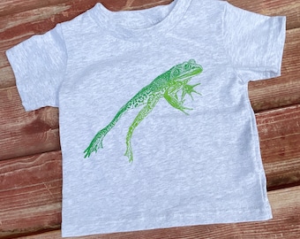 Leaping Frog Shirt for Little and Big Kids, Children's Unisex