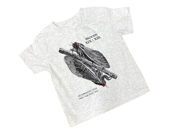Child's Cicada Shirt, Screen Printed - Toddler Sizes