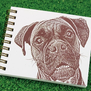 Boxer Mini Journal Boxer Dog, Boxer Dog Gift, Dog Journal, Journal image 1