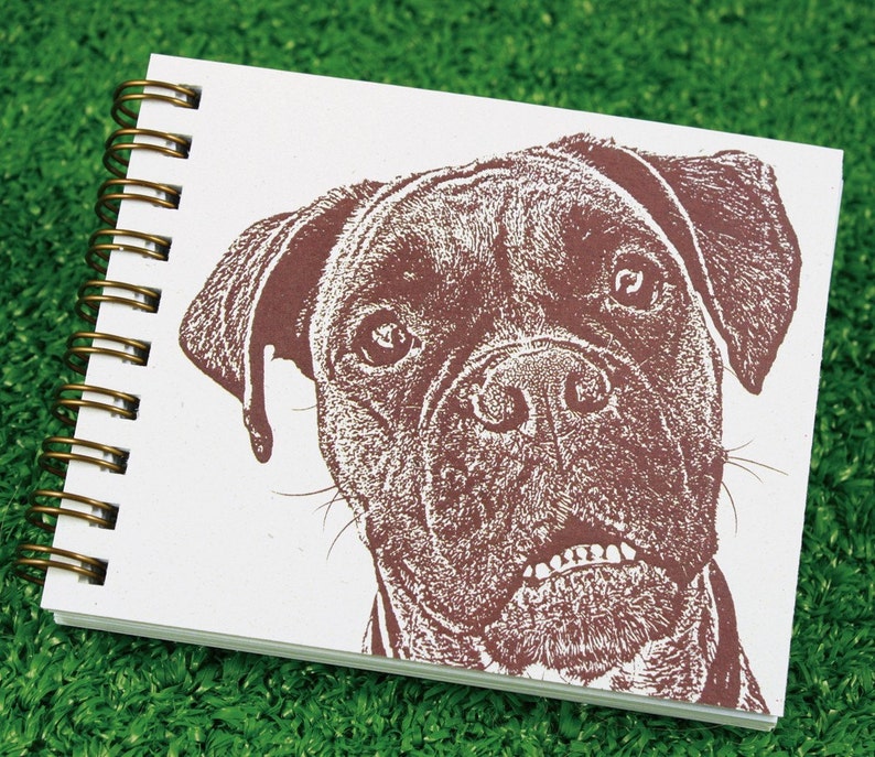 Boxer Mini Journal Boxer Dog, Boxer Dog Gift, Dog Journal, Journal image 1