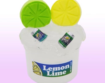 Lemon Lime Slime – Citrus Soda Scent, Sensory Stress Relief Toy