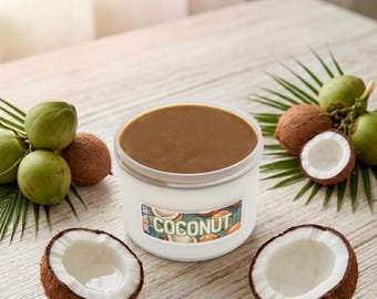 Coconut Snow Fizz Slime, DIY Wax Top Cracking, Crunchy White Slime, ASMR Sizzle Toy, Choose size and scent level
