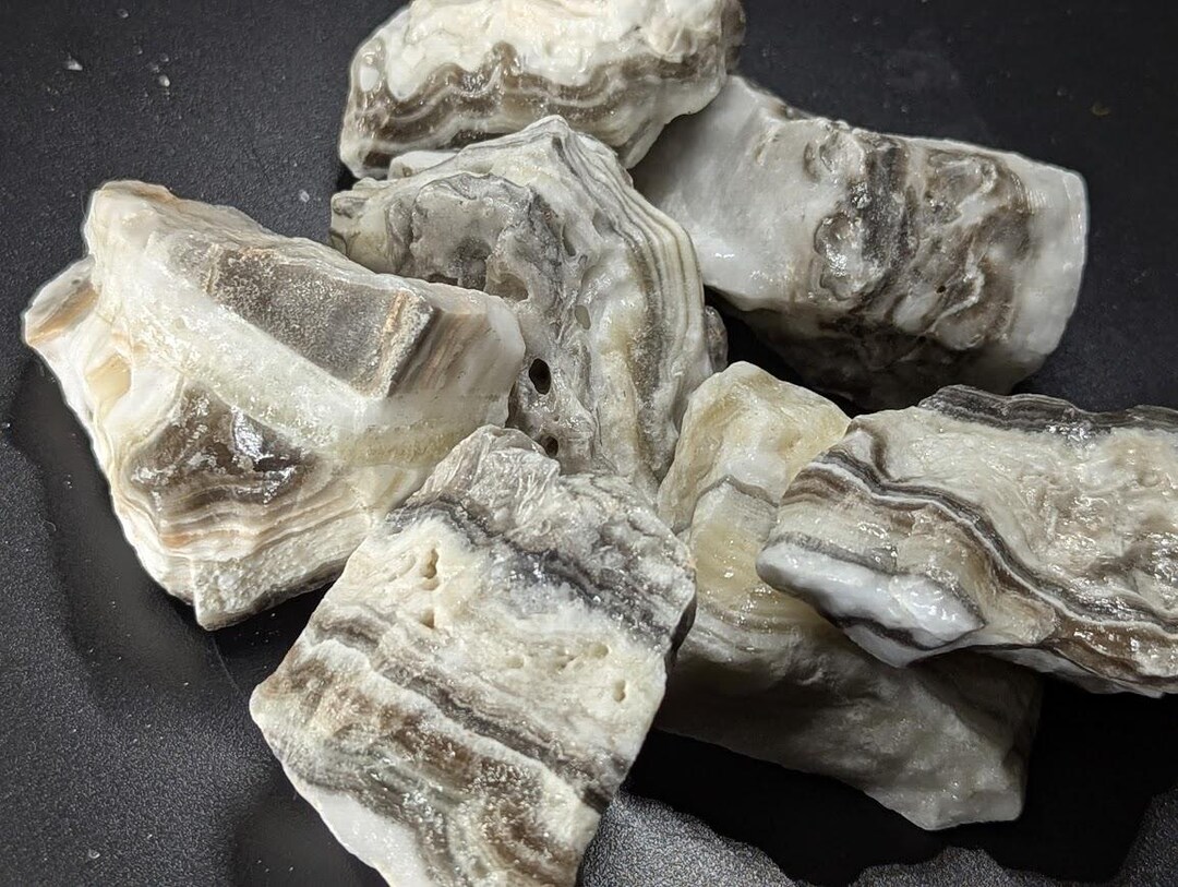 Zebra Calcite High Quality Raw Rough Natural Crystals Smmoth Acid ...