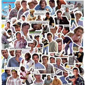 Happy Gilmore Sticker – 90s Comedy Quote “Just Tap It In”, Waterproof Vinyl for Bottles, Laptops, Adam Sandler Meme Fans