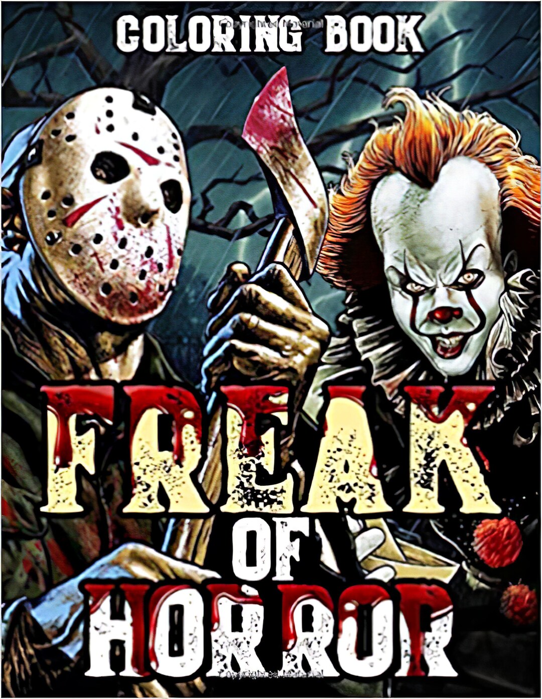 Freak of Horror Coloring Book - Etsy