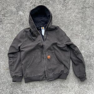 CARHARTT/140cm相当/SANTA FE JACKET Carhartt Sandstone Santa Fe Jacket — Black, Medium, Model