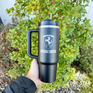 40 oz Tumbler, 40 oz Tumbler with Lid, Stanley 40 oz, 40 oz Tumbler with Handle and Straw, 40 oz, Laser Engraved, Customized Tumbler, 40 oz