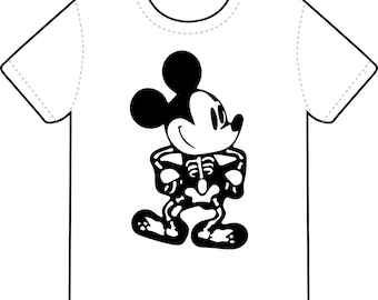 Halloween Skelett Micky