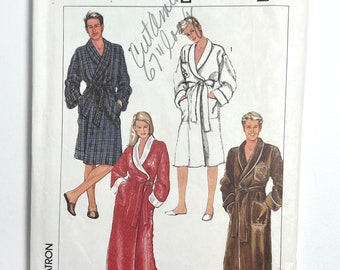 Mens and Misses Unisex Bathrobe Pattern Simplicity 7659