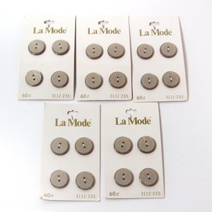 La Mode 5/8&quot; Beige Khaki 2-Hole Shirt or Dress Buttons