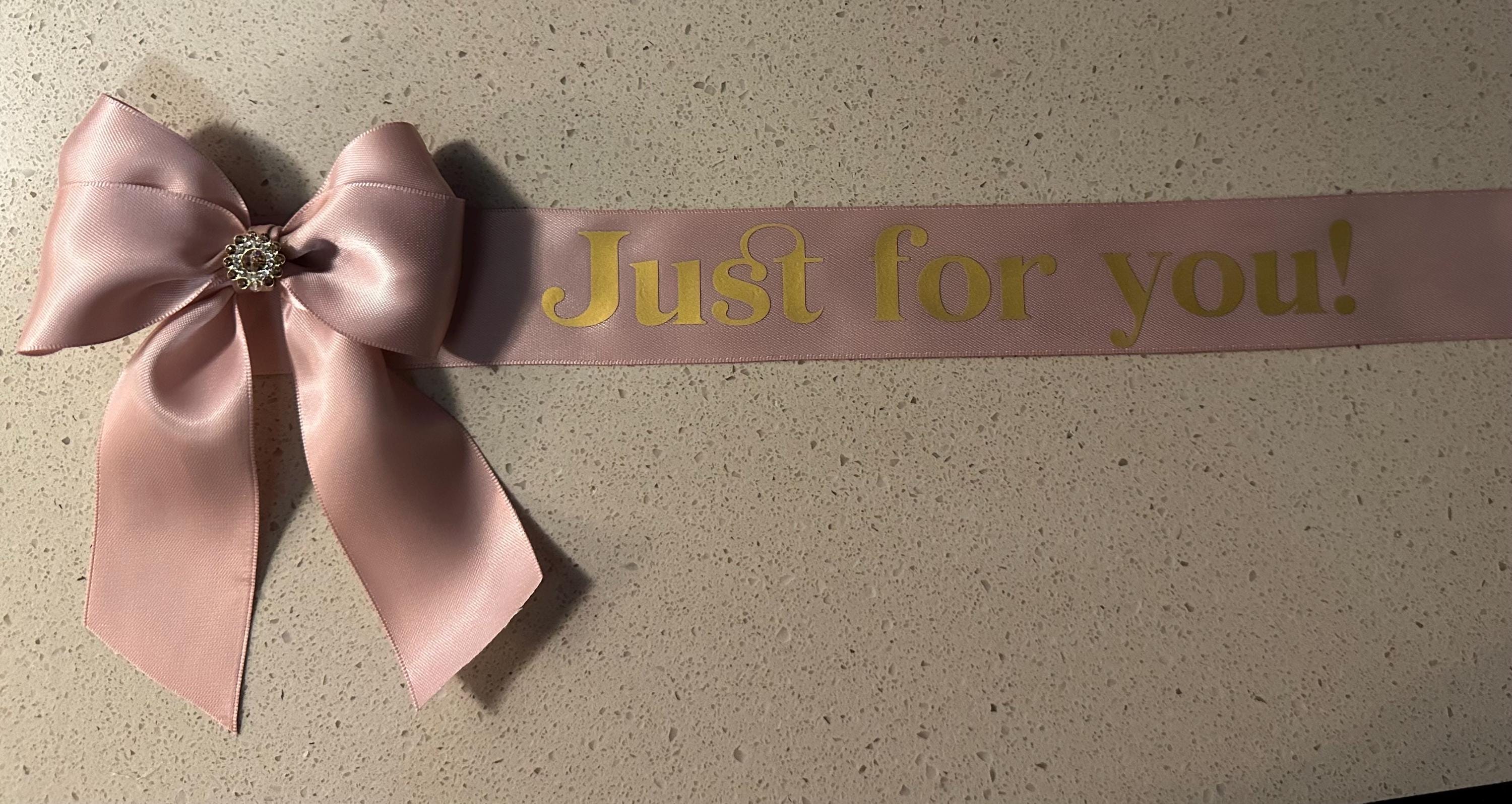 Personlized Satin Ribbon Message for Floral Arrangements Bouquets Ramos ...