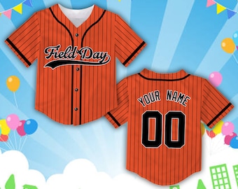 Custom Field Day Trip Baseball Jersey Personalized Field Day Let The Game Begin Jersey Baseball Game Day Matching Outfit For Baseball Player