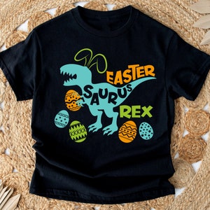 Easter Saurus Rex Shirt, Dinosaur Easter Eggs Shirt, Funny Dino Happy Easter Shirt, Easter Gift For Kids,Family T-Rex Lover Shirt For Easter