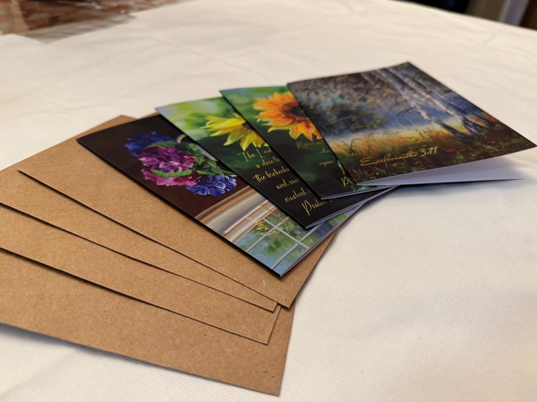 Card Collection - a Pack of 4 - Etsy