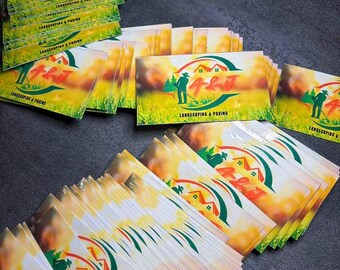 Custom Business Cards | Matte or Laminated | Professional Branding Cards | Small Marketing | Double Sided Design