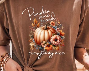 Pumpkin Spice Unisex T-shirt, Fall Tee, Autumn Shirt, Halloween Clothing, Cozy Tee, Thanksgiving Apparel