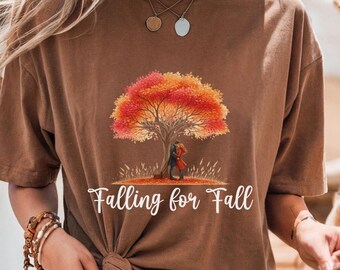 Falling For Fall Shirt | Fall T-shirt, Comfortable Autumn Tee, Cozy Fall Sweatshirt
