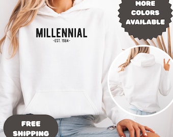 Millennial Hoodie | Unisex Graphic Sweatshirt