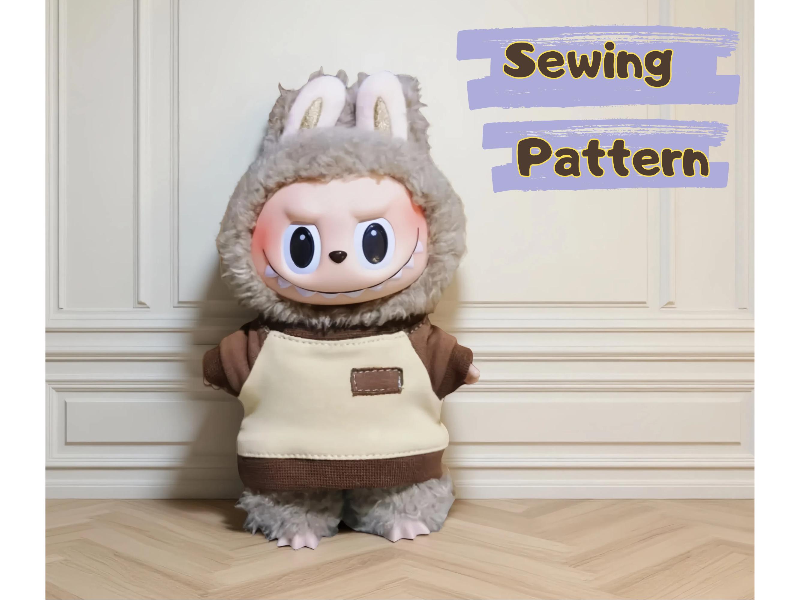 Labubu Sewing Pattern PDF | Cute Clothes & Sweatshirt Tutorial | Step-by-Step DIY Guide for Beginners | Instant Download Outfits