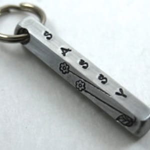 Hexagon Pet ID Bar in Aluminum 6 sides to customize Personalized Custom Identification Pet Jewelry