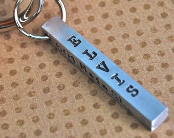 Perfect Aluminum Bar Id tag 4 sides to customize any way you wish  Personalized Custom Identification Pet Jewelry