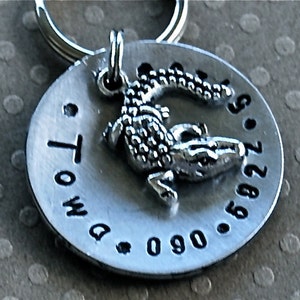 Alli-Gator domed Pet ID Tag Personalized Custom Identification Pet Jewelry image 2