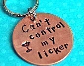 Pet id tag / geen controle over mijn LICKER - Id Info op de rug
