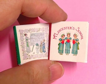 Miniature Book Bundle Set 1:12 Scale Only, Mrs Leicester's School Classic Stories (Digital PDF)