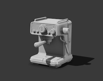 1:12 Scale Retro Coffee Maker STL File, Dollhouse Miniature Kitchenware (Digital Download)
