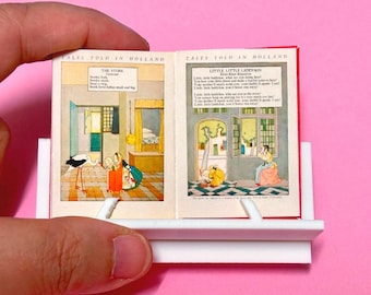 Miniaturowe opowieści książkowe opowiedziane w Holandii, domek dla lalek do druku (plik PDF w wersji cyfrowej)