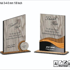 Custom Award Trophy SVG – Sports, Graduation, Teacher Appreciation – Laser Cut File for Glowforge, Cricut, XTool – Instant Download k068