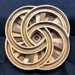 layered Trivet scroll saw and laser cutting pattern , Wall art decor, trivet pattern, Scroll saw pattern, Laser cut DXF mandala k071