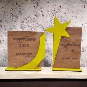2 Different Designs Award Trophy Laser Cut Files Pack | Award Trophy SVG Files | Laser Cut Files k002
